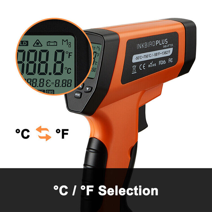 Infrared Thermometer Temperature Gun INK-IFT03