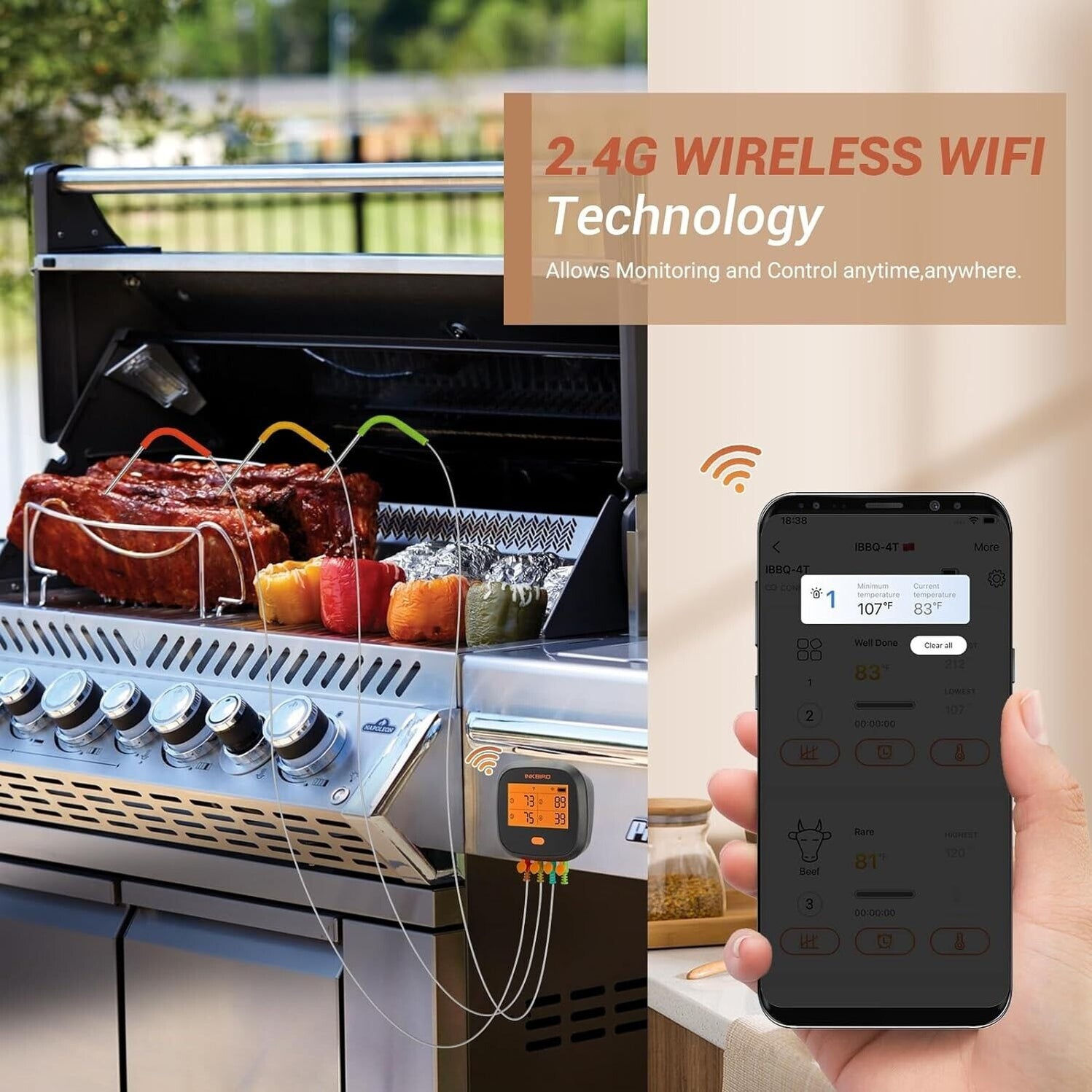 INKBIRD WiFi Grill Thermometer IBBQ-4T — INKBIRD AUSTRALIA