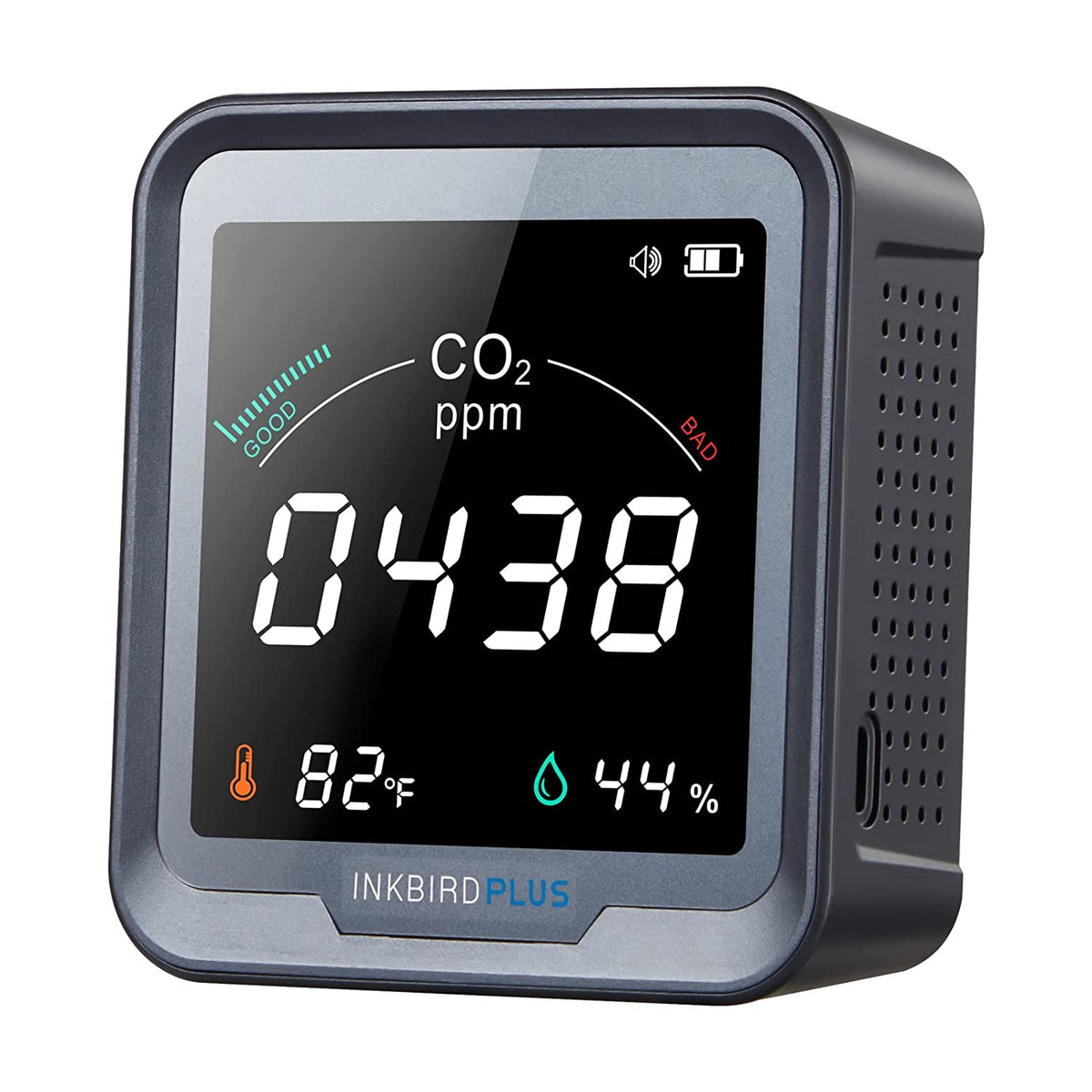 Co2 Tester INKBIRDPLUS PTH-9C Indoor CO2 Detector Air Quality Monitor, Tester for ...