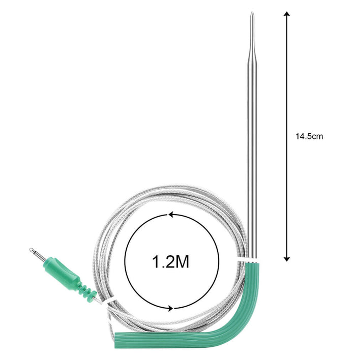 Stainless Oven Probe or Meat Probe Replacement for Wifi thermometer IBBQ-4BW