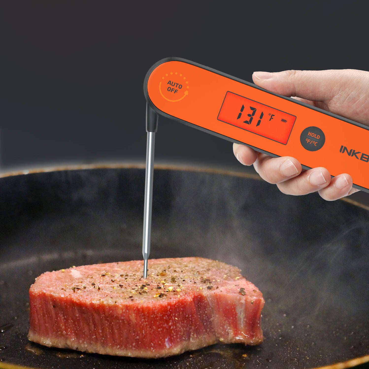 INKBIRD Digital Rechargeable Waterproof Instant Read Meat Thermometer ...