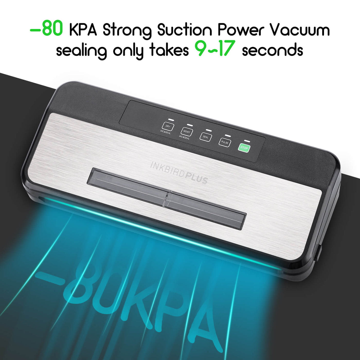 INKBIRD Sealing-Time Countdown& Viewable Window Vacuum Sealer Machine ...